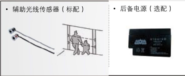 附加功能（備用電源、輔助光線傳感器）